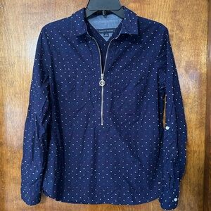 Tommy Hilfiger Navy Multicolor Dot Shirt